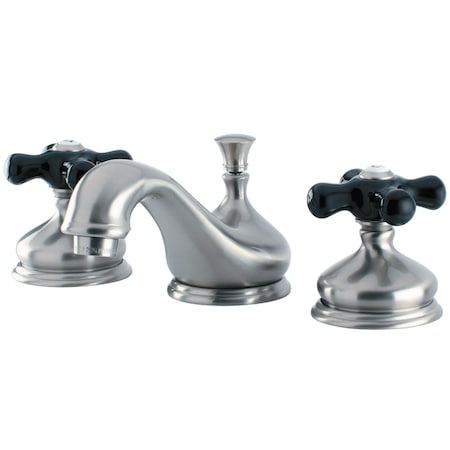 Kingston Brass KS1168PKX Duchess Widespread Bathroom Faucet W/ Brass Pop-Up, Nickel KS1168PKX